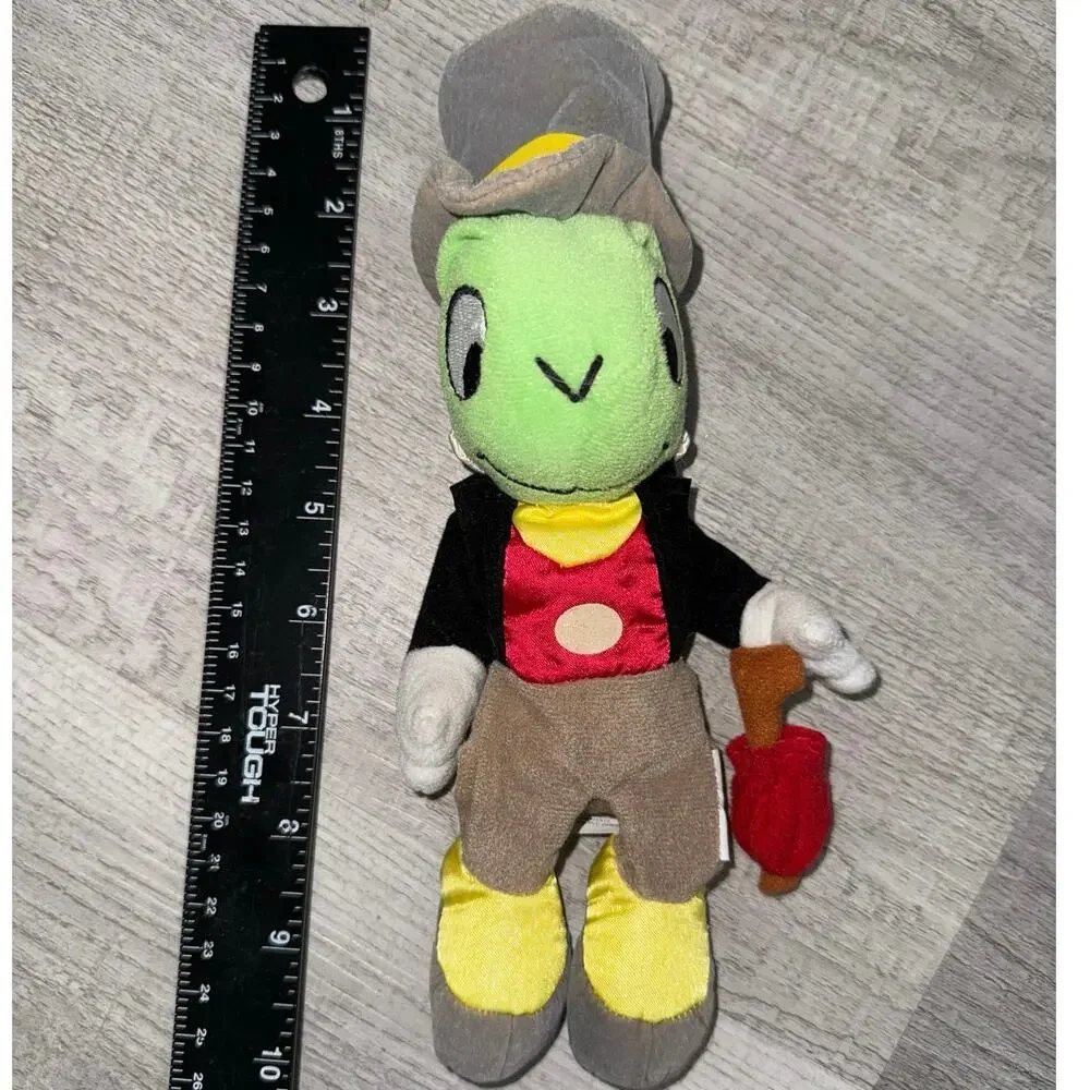 The Disney Store Pinocchio Jiminy Cricket 8 to 10” Mini Bean Bag Stuffed Plush